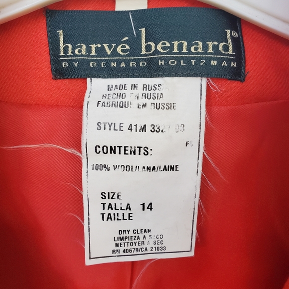 Orange Wool Jacket w/ BIG Pockets Size 14 - Picture 12 of 14